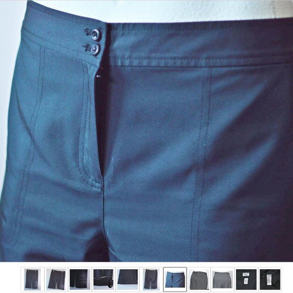 Izod Golf Classic Women sz 8 Black Sports Golf Outdoor Capri Active Pants - Picture 7 of 11